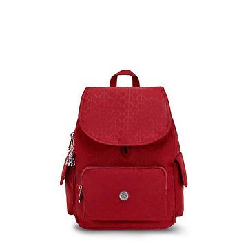 Kipling City Pack Small Klassieke Rugzak Rood | BE 1498IL